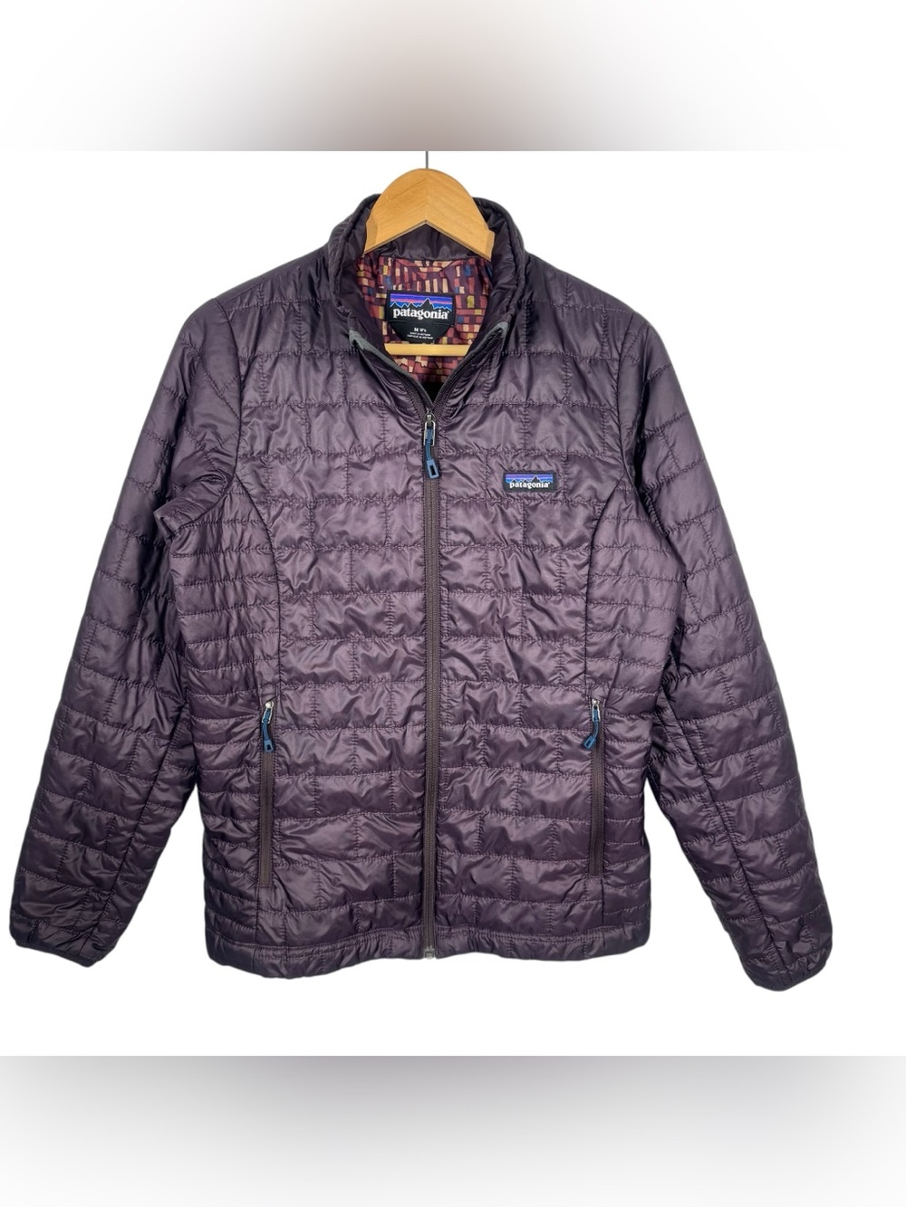 Patagonia Nano Puff Women's Jacket Obsidian Plum Purple Coat Women’s M Packable